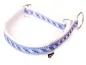 Preview: eRPaki Borte Halsband Zugstop 25mm OP blau weiß