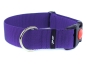 Preview: breites Hundehalsband mit Sicherheitsverschluss lila