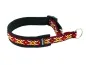 Preview: Hundehalsband Zugstopp Borte Webband weinrot Ethno