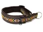 Preview: Hundehalsband Zugstopp reflektierend Borte Webband Indianer gelb braun