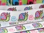 Preview: Borte Webband 16mm - Schnecken hellrosa - 1m