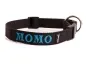 Preview: Namenshalsband Langhaar 25mm schwarz