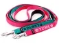 Preview: Hundeleine Softshell verstellbar personalisiert