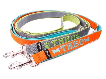 Hundeleine Softshell verstellbar personalisiert