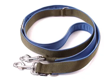 Hundeleine verstellbar Doppelleine Softshell
