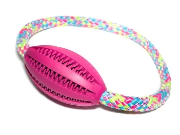 eRPaki Vollgummi Dental Rugbyball ein Griff eRPaki Vollgummi Dental Rugbyball ein Griff