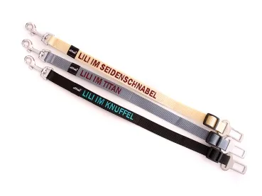 eRPaki Autogurt mit Namensbestickung 20 mm