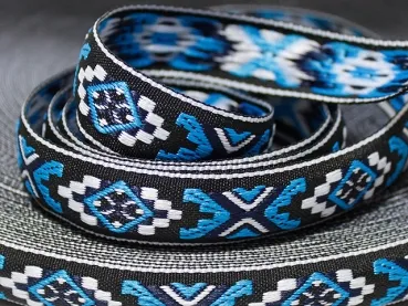 Borte Webband 21mm - Indianer Blue - 1m