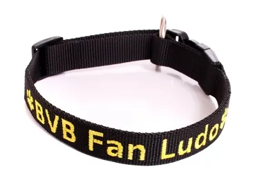 Namenshalsband Langhaar 25mm BvB