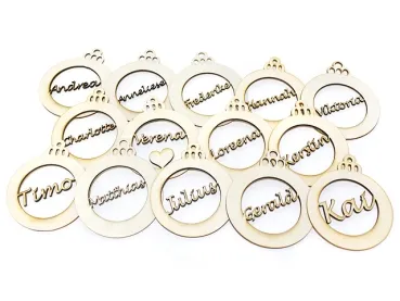 Personalisiertes Weihnachtsschmuck - 5-er Set
