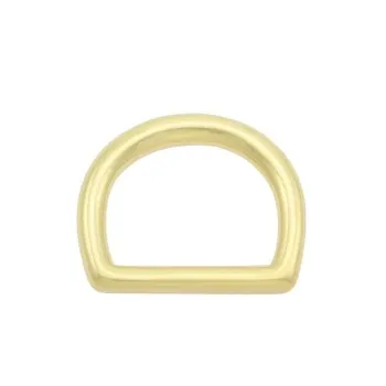 Sattlerei-Halbring Massiv D-Ring - Messing