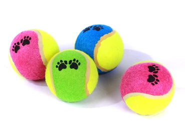 Hundespielzeug Tennis-Spielball mit Pfötchen