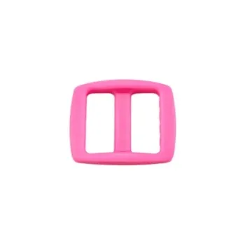 Kunststoffschnalle-Stopper-Schieber-zum-Durchziehen - rosa