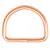 D-Ring Stahl rosegold 30/4