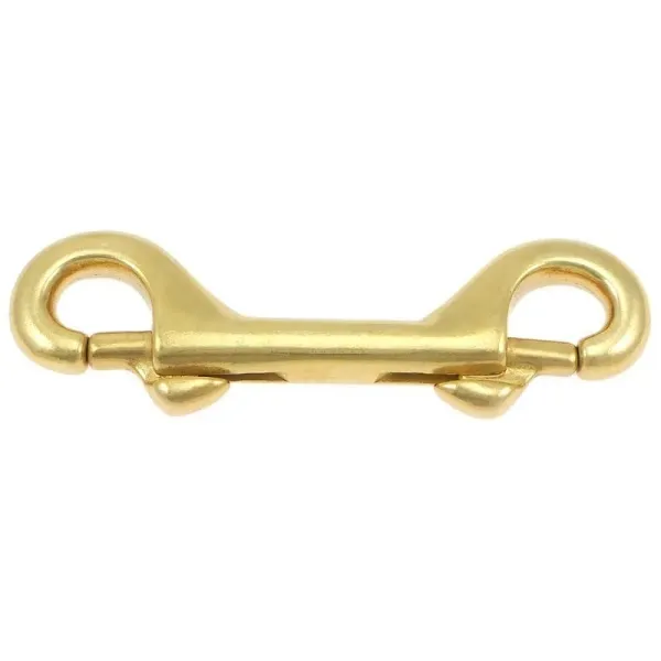 Doppelkarabiner Messing Massiv