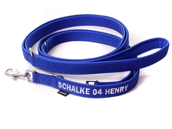 Hundeleine Softshell verstellbar personalisiert
