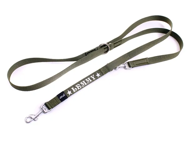 eRPaki Hundeleine mit Namensbestickung 20mm - verstellbar