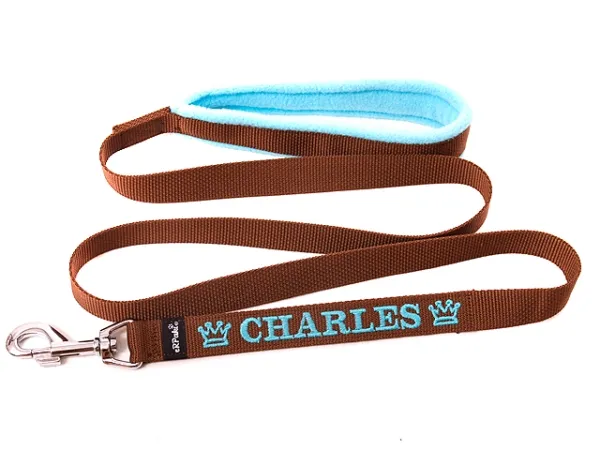 eRPaki Hundeleine mit Namensbestickung 25mm MP