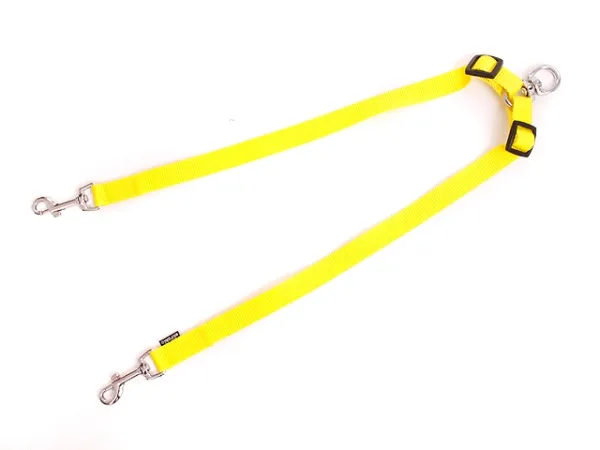 eRPaki Koppel für 2 Hunde 20mm - Wirbel - verstellbar