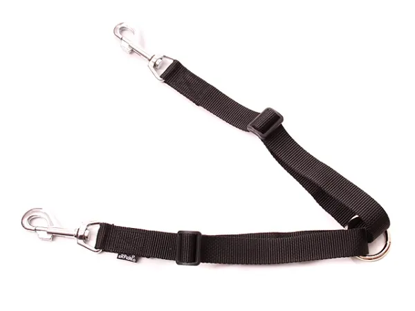 eRPaki Koppel für 2 Hunde 25mm - Ring - verstellbar