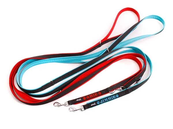 Hundeleine Softshell verstellbar personalisiert
