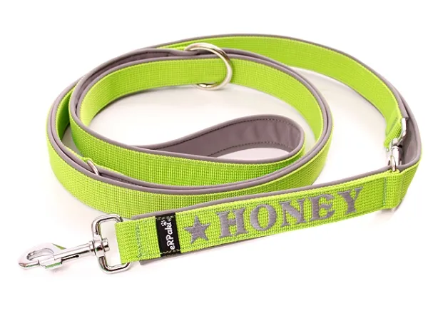 Hundeleine Softshell verstellbar personalisiert