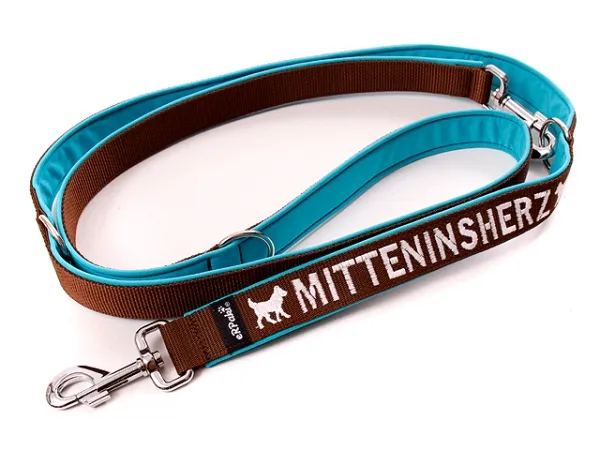 Hundeleine Softshell verstellbar personalisiert