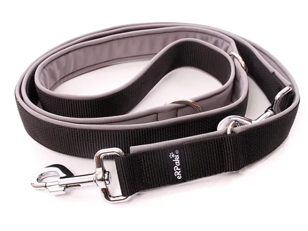 Hundeleine verstellbar Doppelleine Softshell