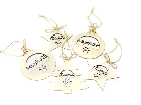 Personalisiertes Weihnachtsschmuck - 5-er Set