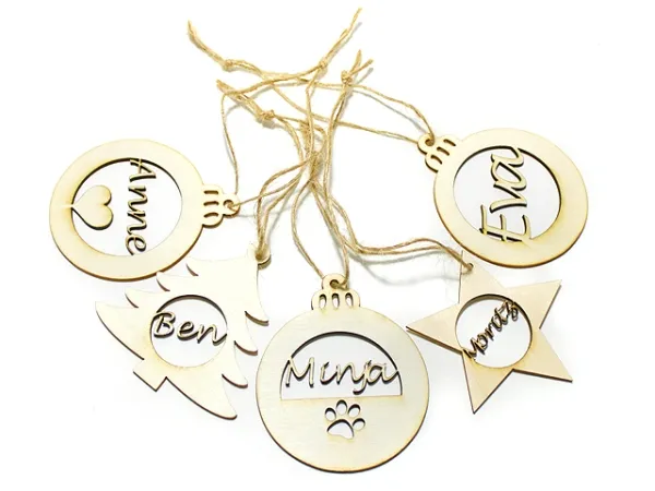 Personalisiertes Weihnachtsschmuck - 5-er Set