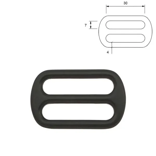 Metall Schieber Stopper - Matt-Schwarz Metall Schieber Stopper - Matt-Schwarz