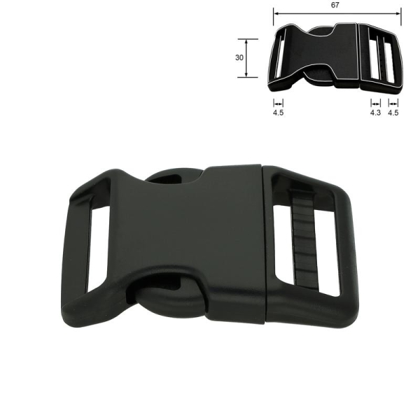 Klickverschluss / Steckverschluss 30mm - Kunststoff - Anti Freeze
