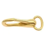 Karabinerhaken aus Messing 65 mm feste Öse