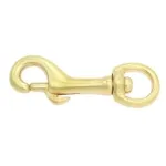 Karabinerhaken aus Messing 62 mm