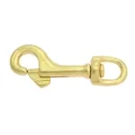 Karabinerhaken aus Messing 44 mm