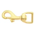 Karabinerhaken aus Messing 75/17 mm Q