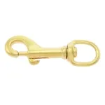 Karabinerhaken aus Messing 70 mm