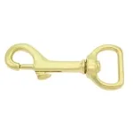 Karabinerhaken aus Messing 75 mm Q