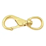 Karabinerhaken aus Messing 95 mm