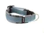 Hundehalsband Klickverschluss grau gepolstert mit Softshell camouflage tarn winter