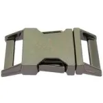 Metallklickverschluss / Steckverschluss grau